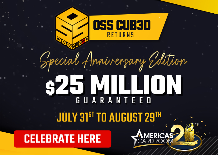 The OSS Cub3d returns at America's Cardroom