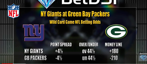 Giants vs. Packers NFC Wildcard Playoffs Betting Preview 